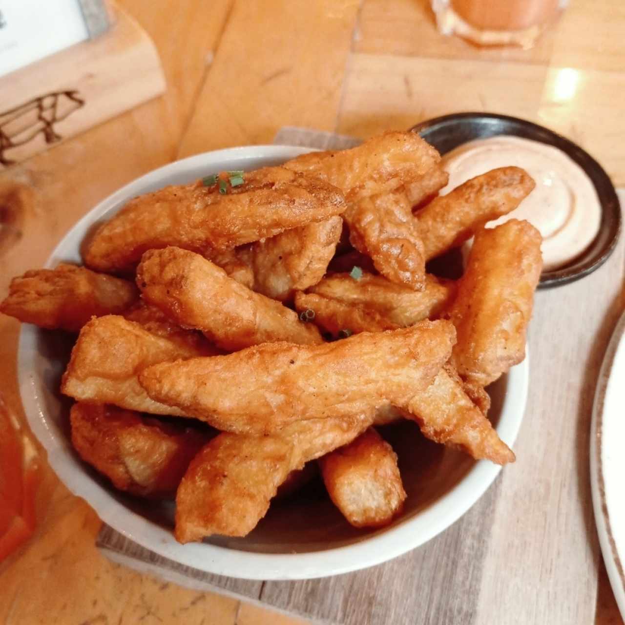 Papas tempura cascos