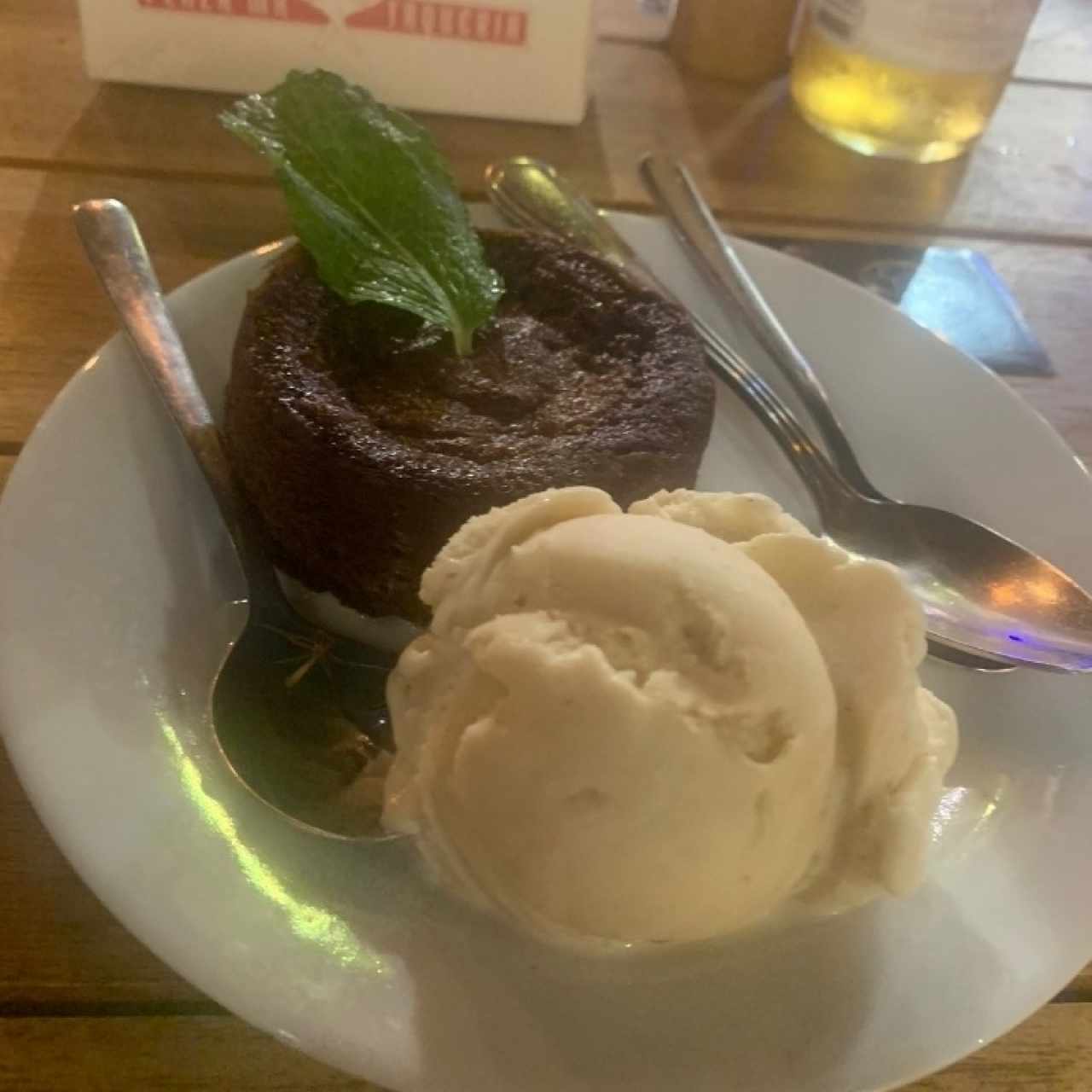 Volcán de chocolate