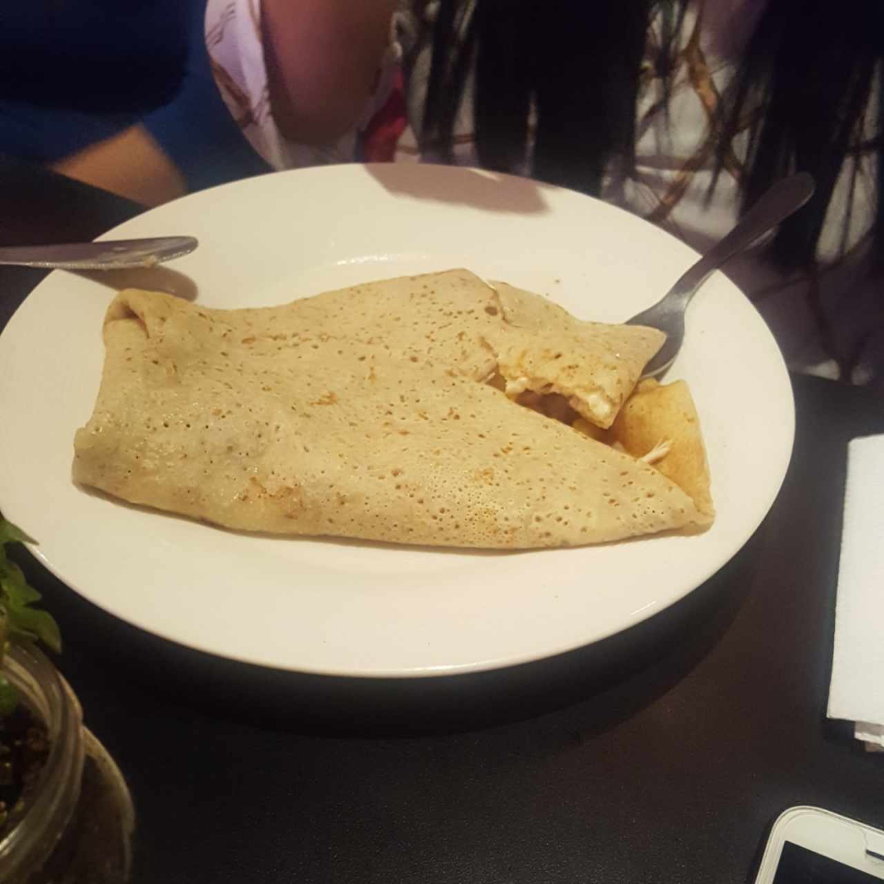 pollo, queso y maiz 
