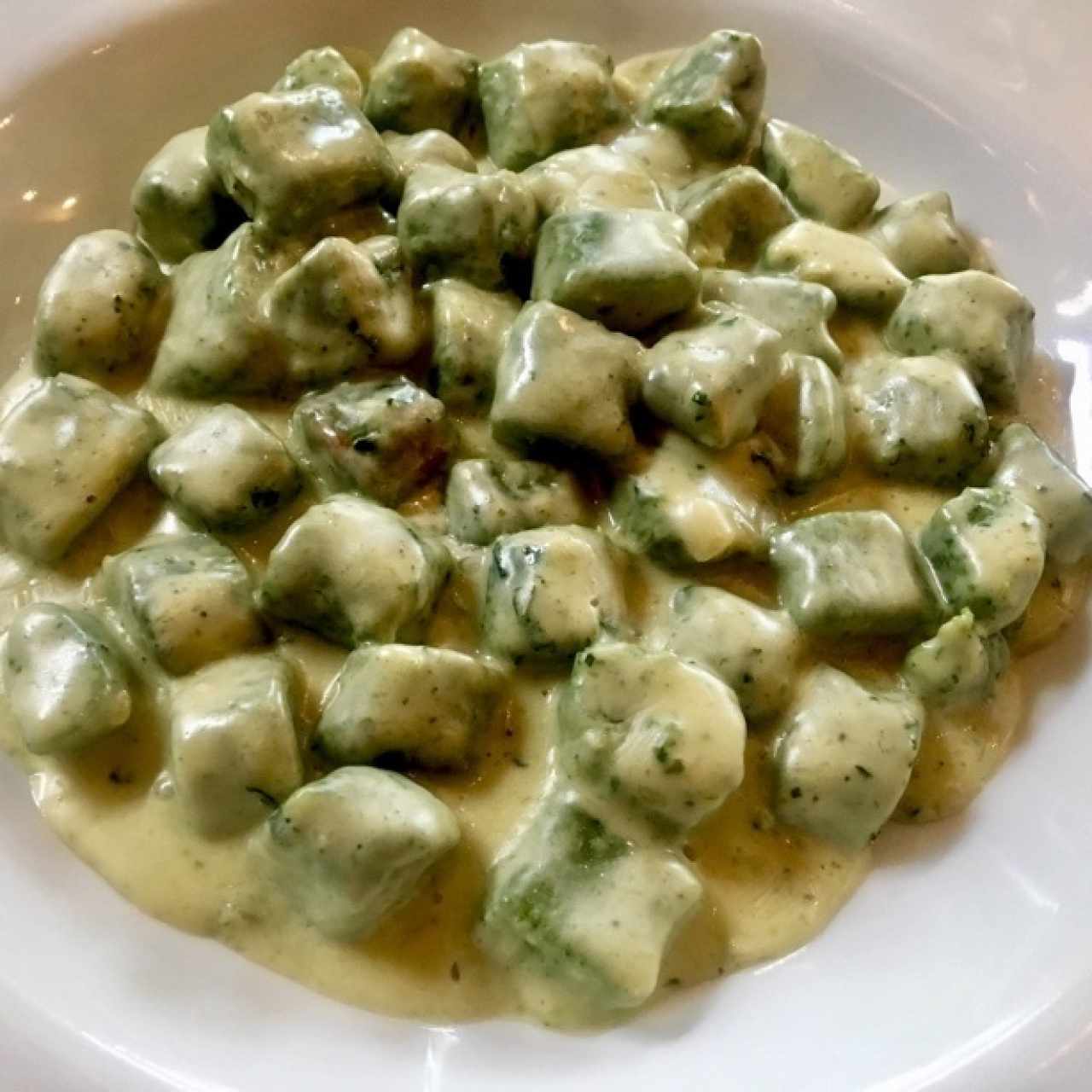 Gnochi Espinaca Gorgonzola