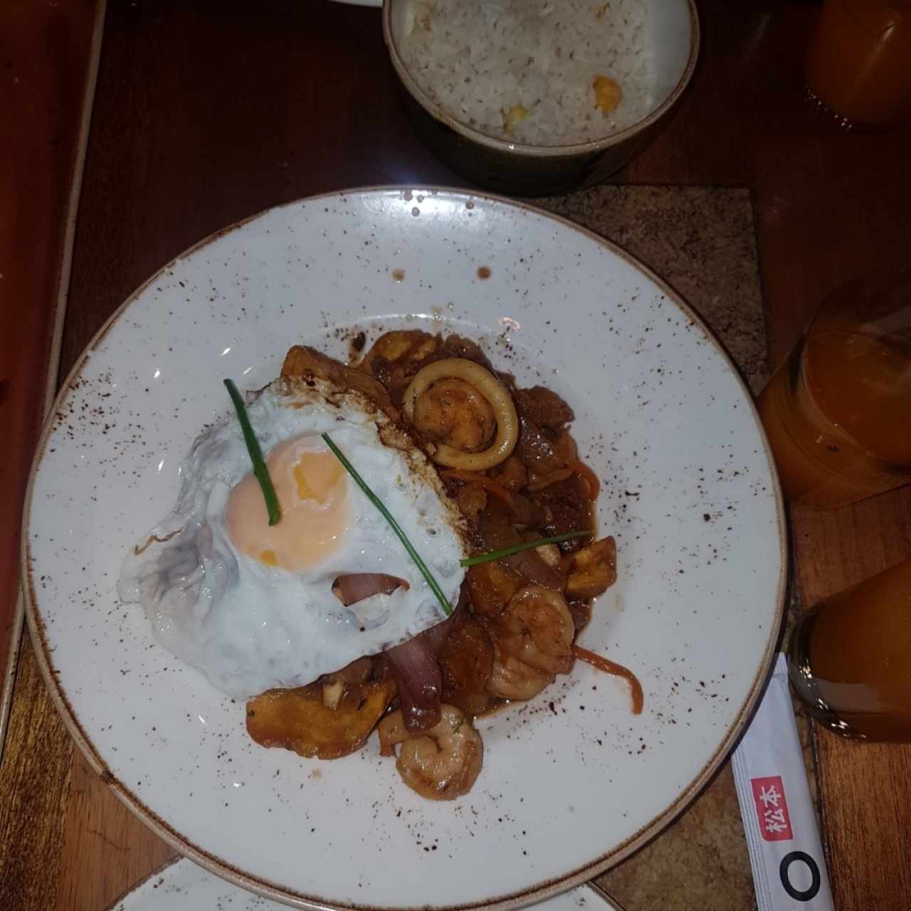 Salteados de mariscos a la criolla