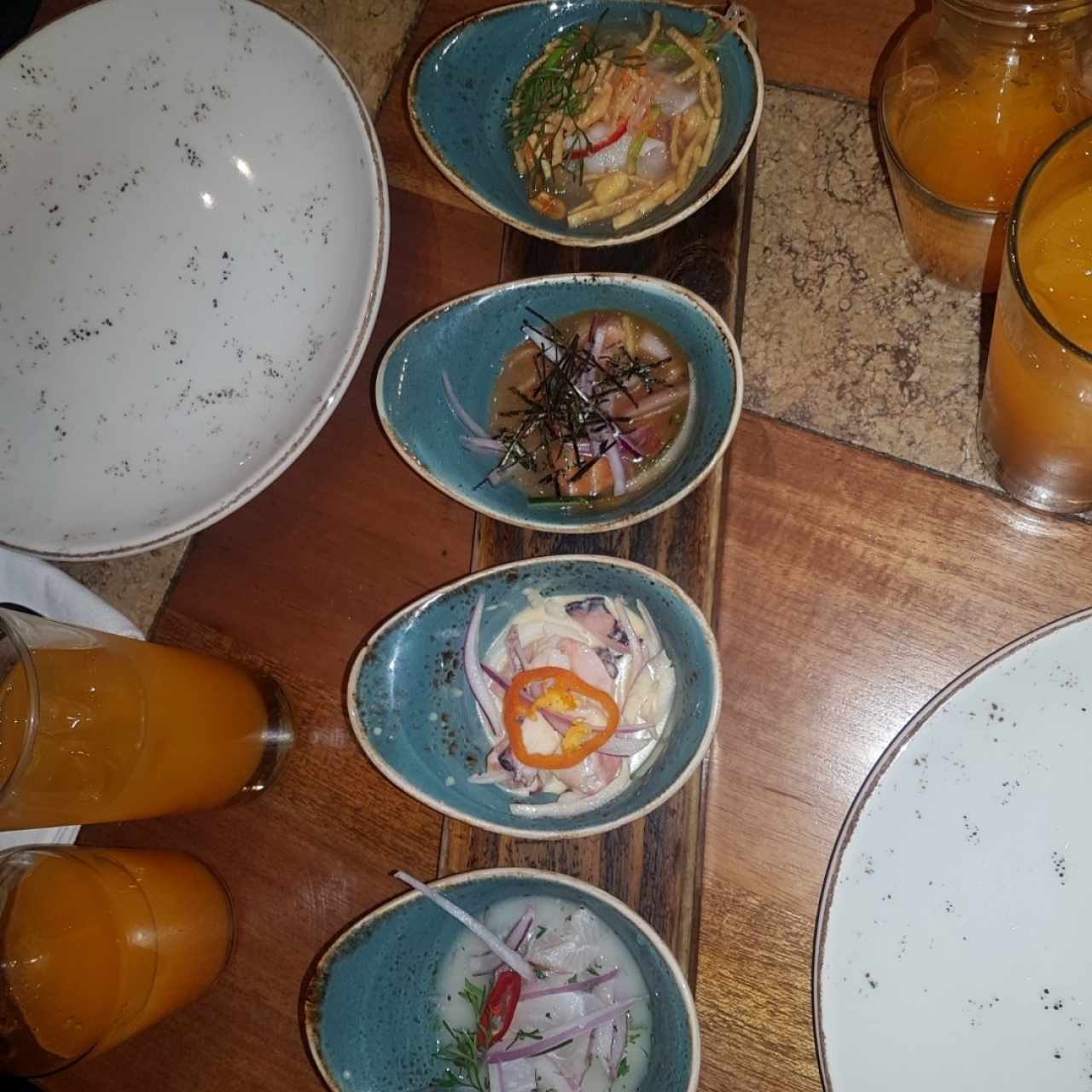 Degustación de ceviches
