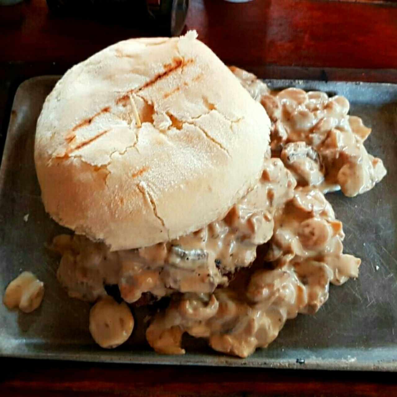 hamburguesa al champiñón