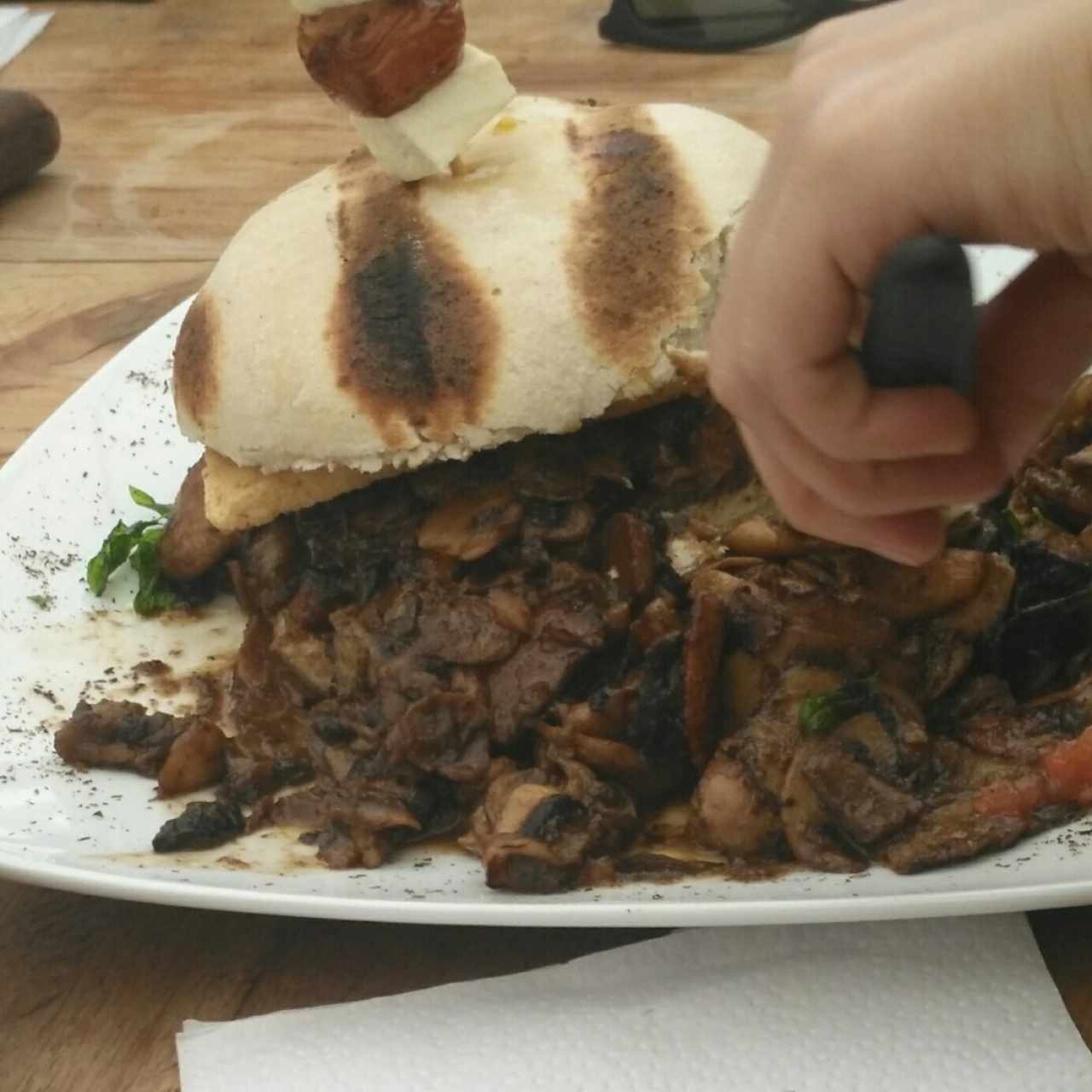 vegetariano de champiñones