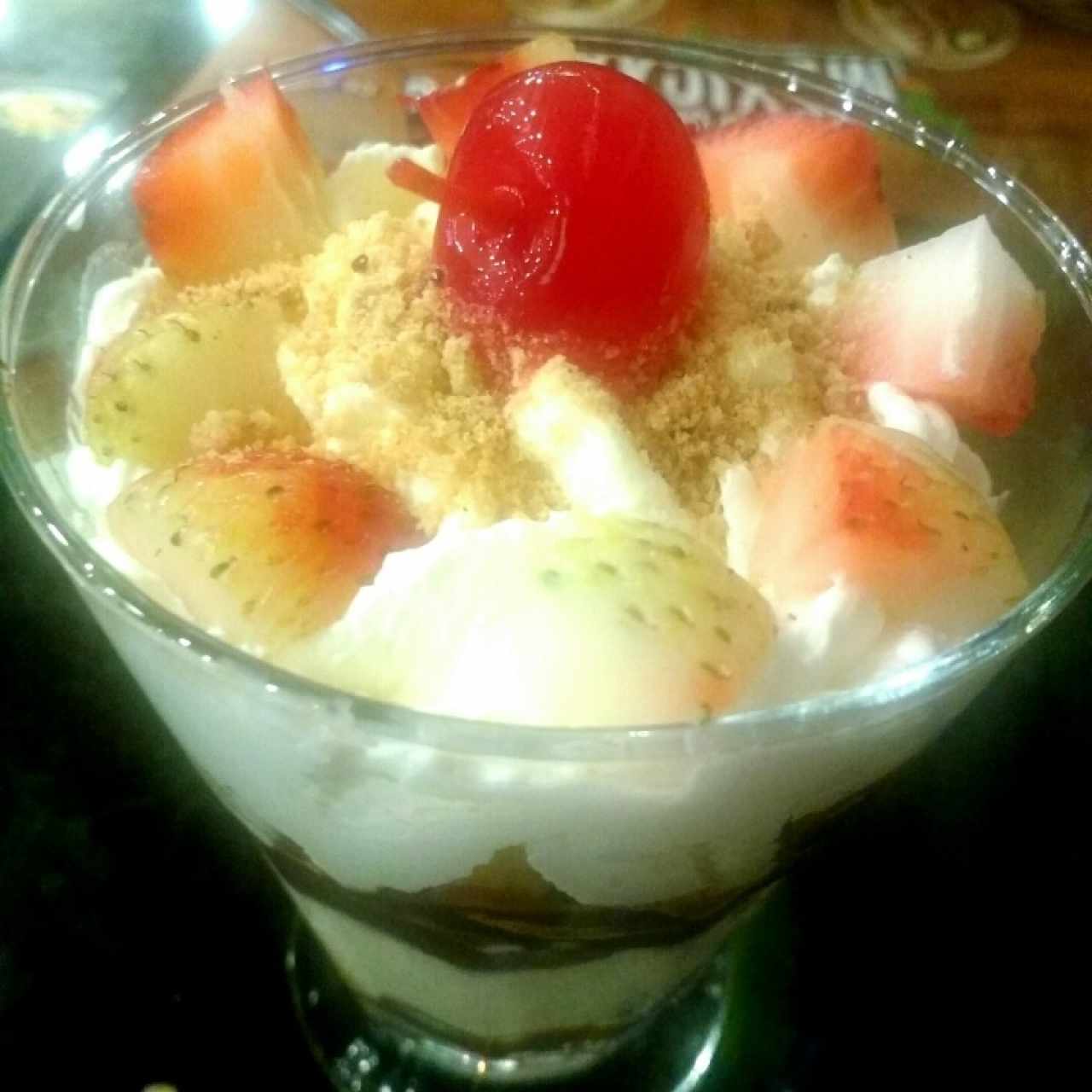 postre de fresas