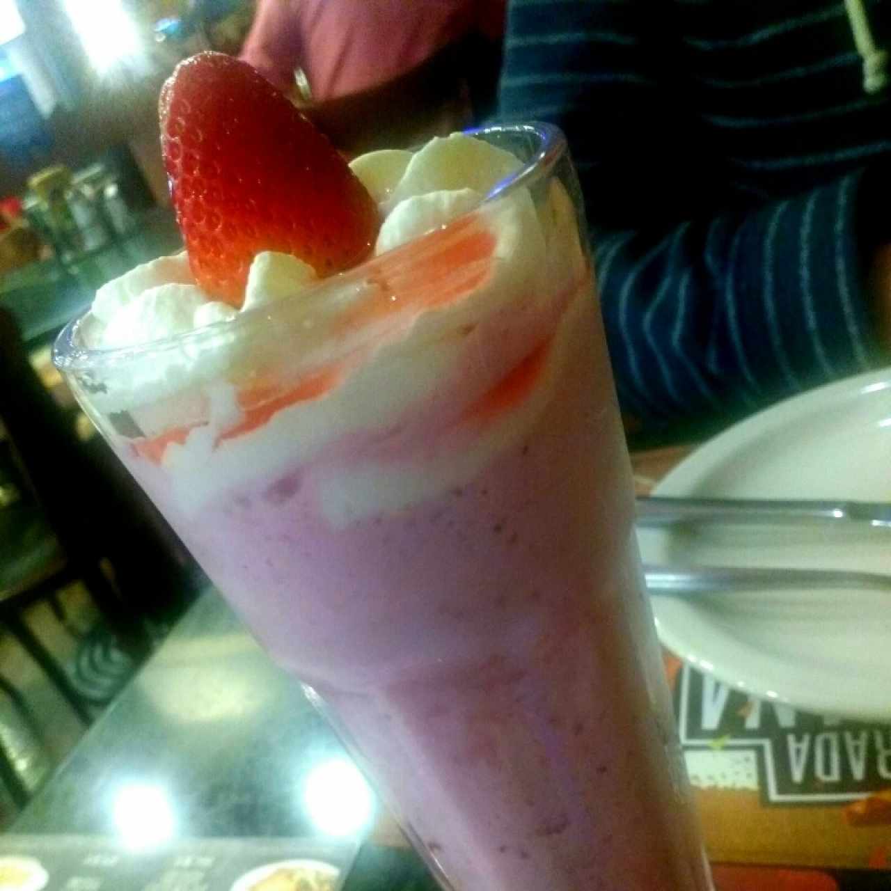 malteada de fresa