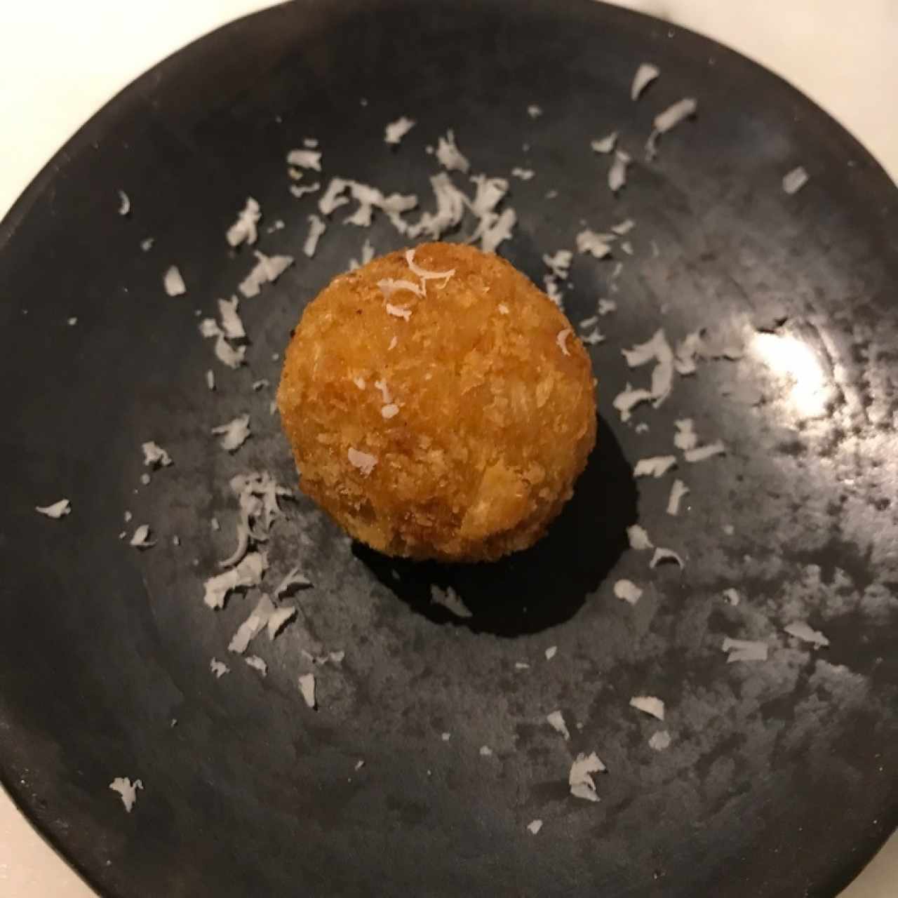croqueta de cebolla caramelizada