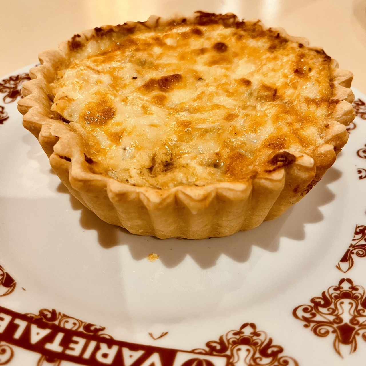 Quiché pollo champiñones