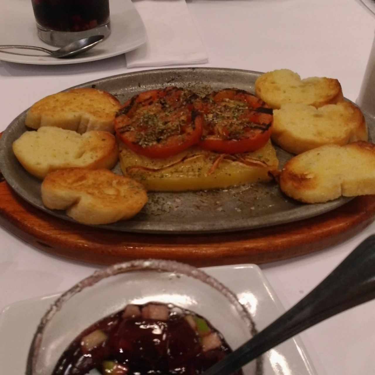 queso provolone asado
