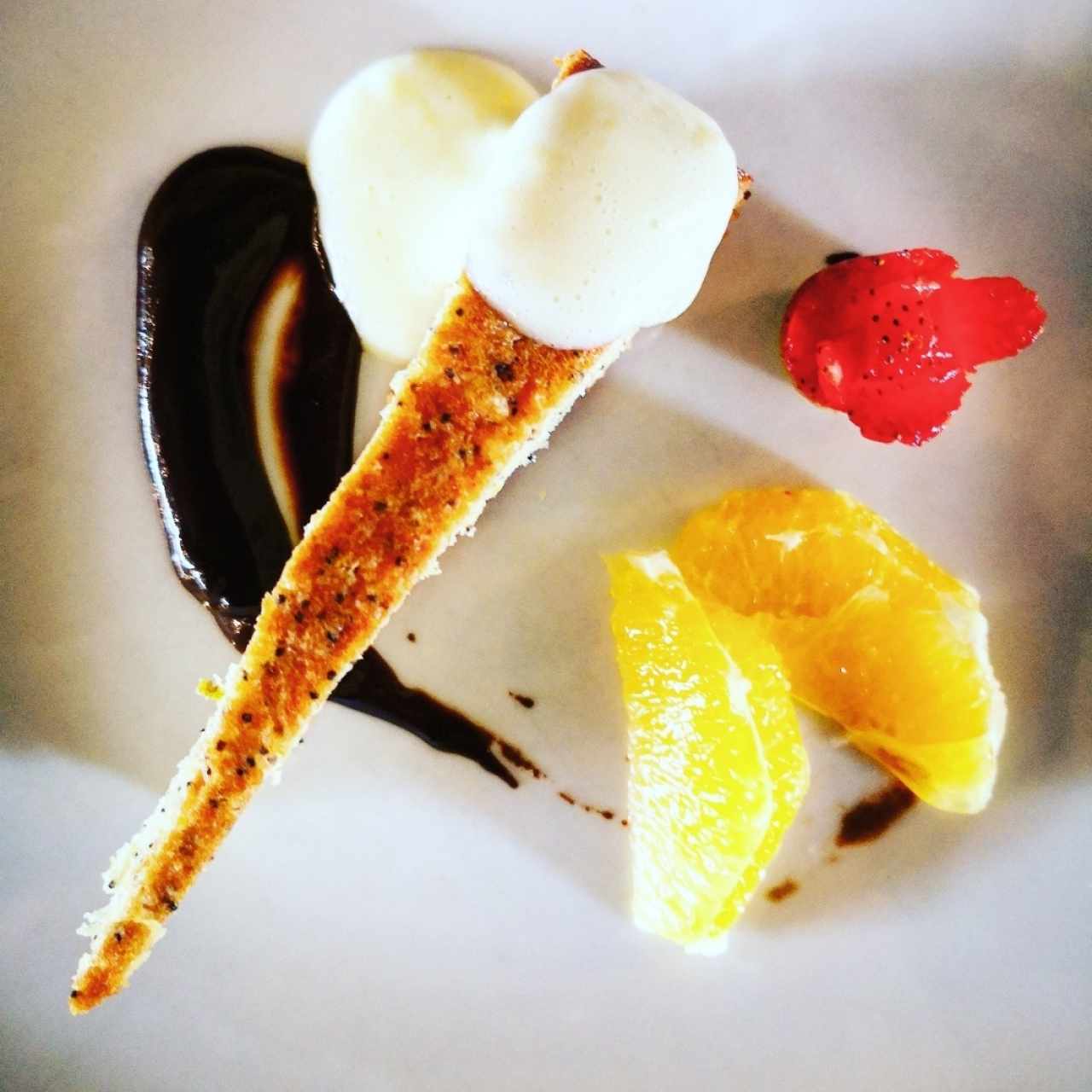 torta de naranja y amapola