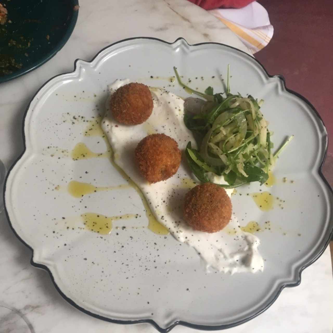 Arancini de morcilla