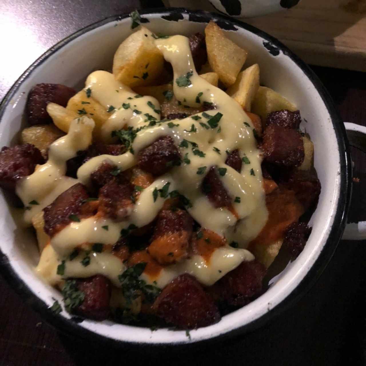 patatas con chorizo