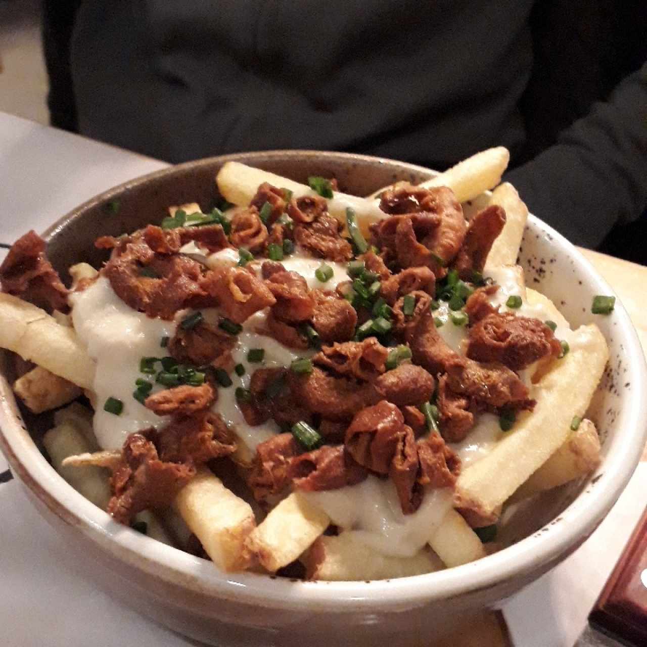 papas queso azul