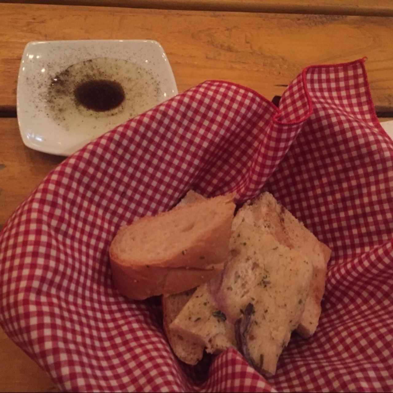 Focaccia de cortesia