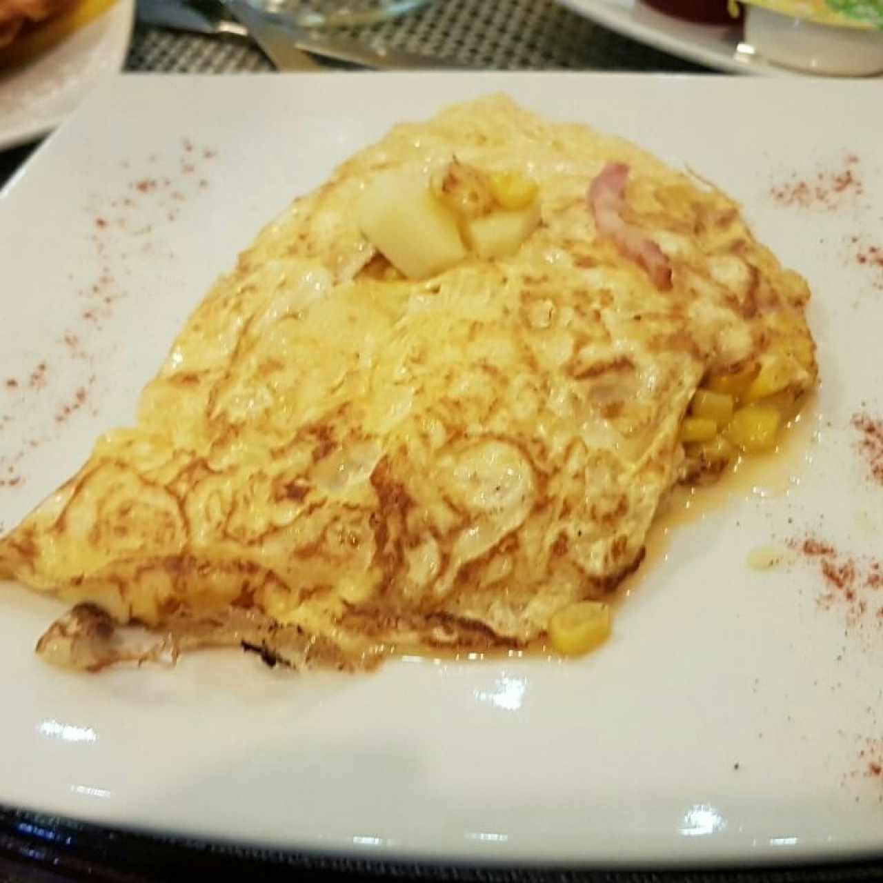 Omelette jamón queso