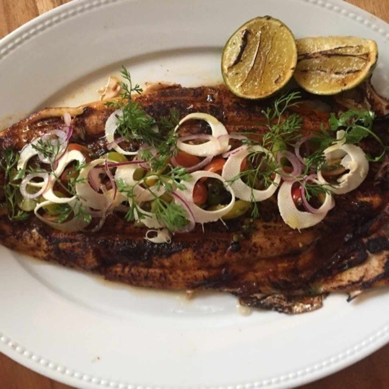 Pescado parrillado