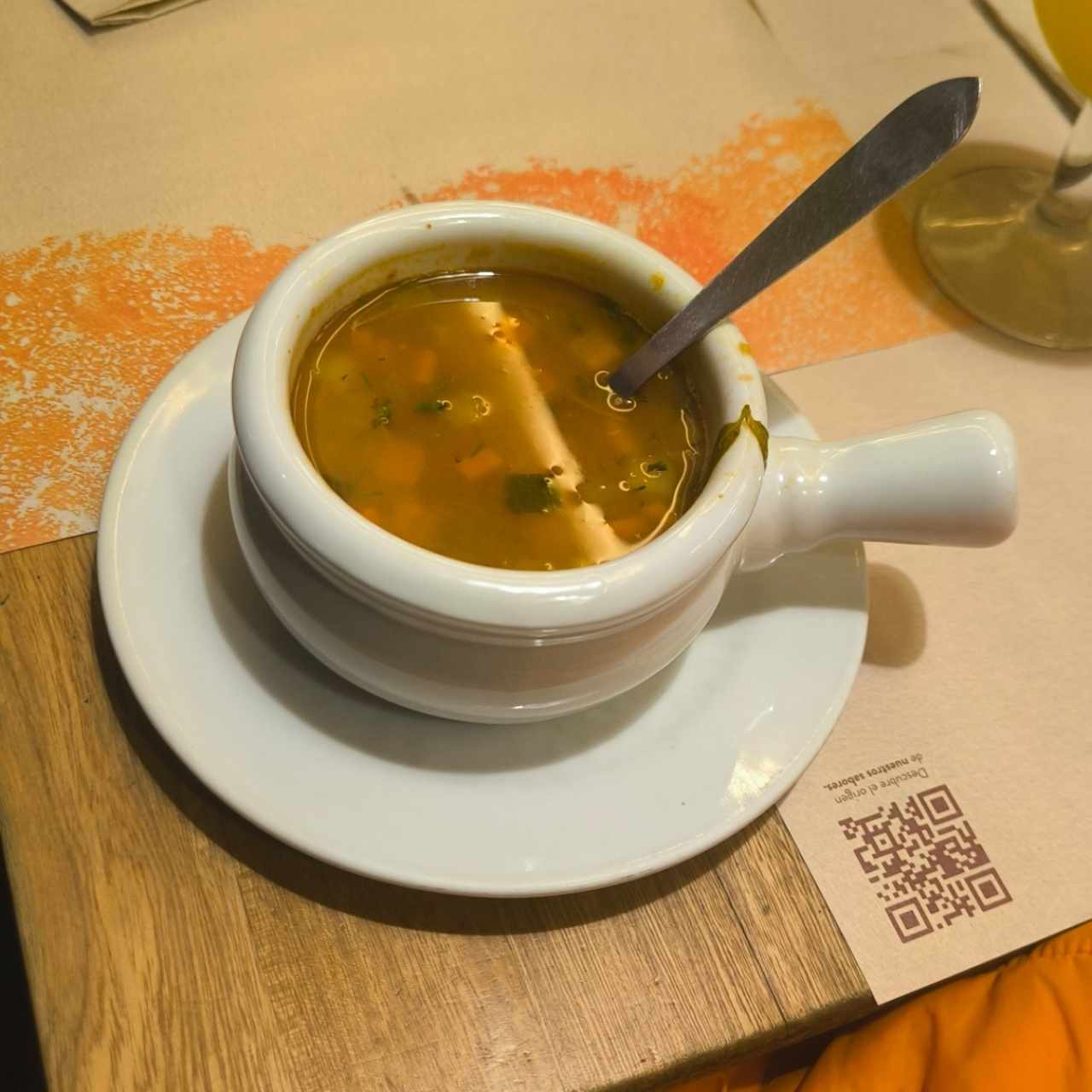 Entrada - Sopa de vegetales 