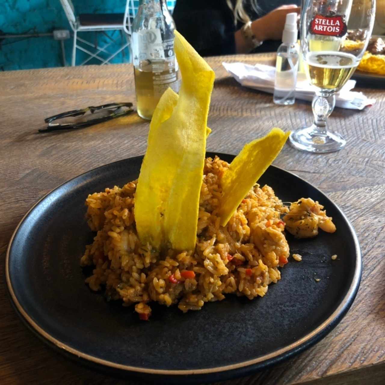 Arroz con camarones 