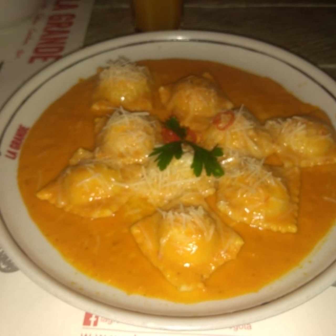 Raviolis de jaiba