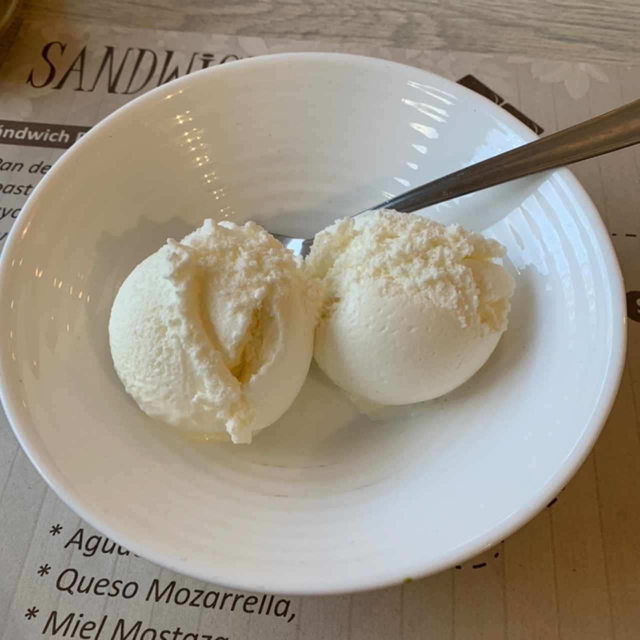 Helado Vainilla