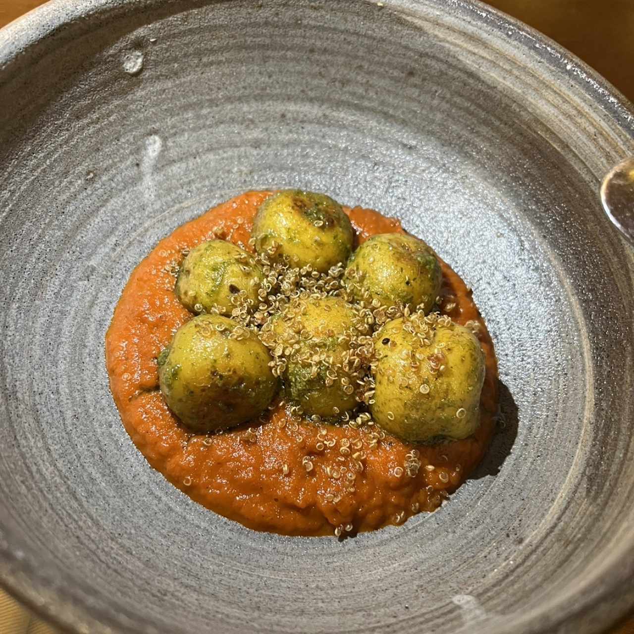 Papas nativas confitadas 