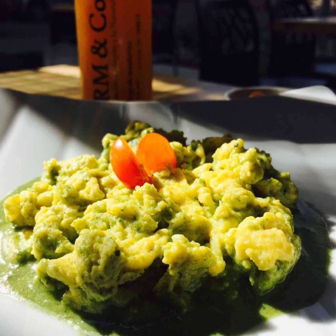Huevos con Ricotta y Espinaca