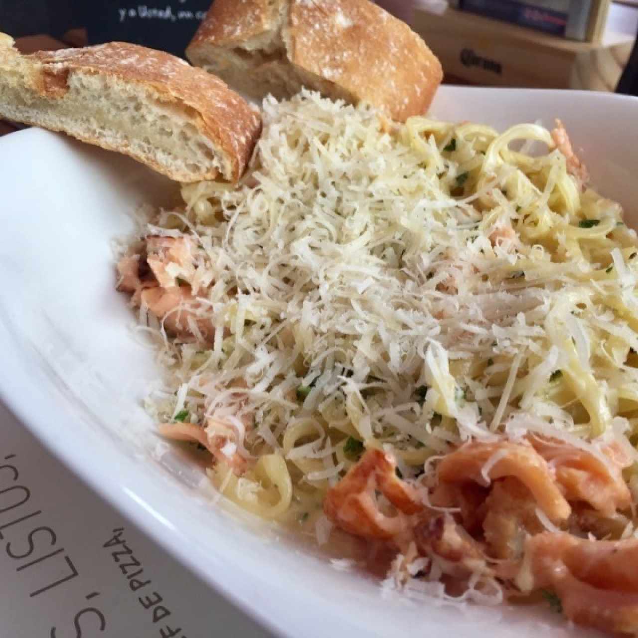 Carbonara com Salmon