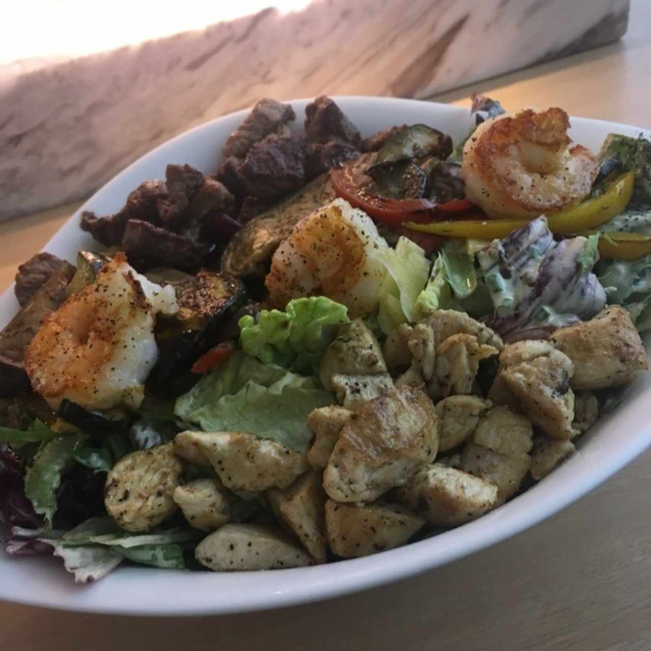 Reef ‘n’ Beef insalata - Adicion Pollo