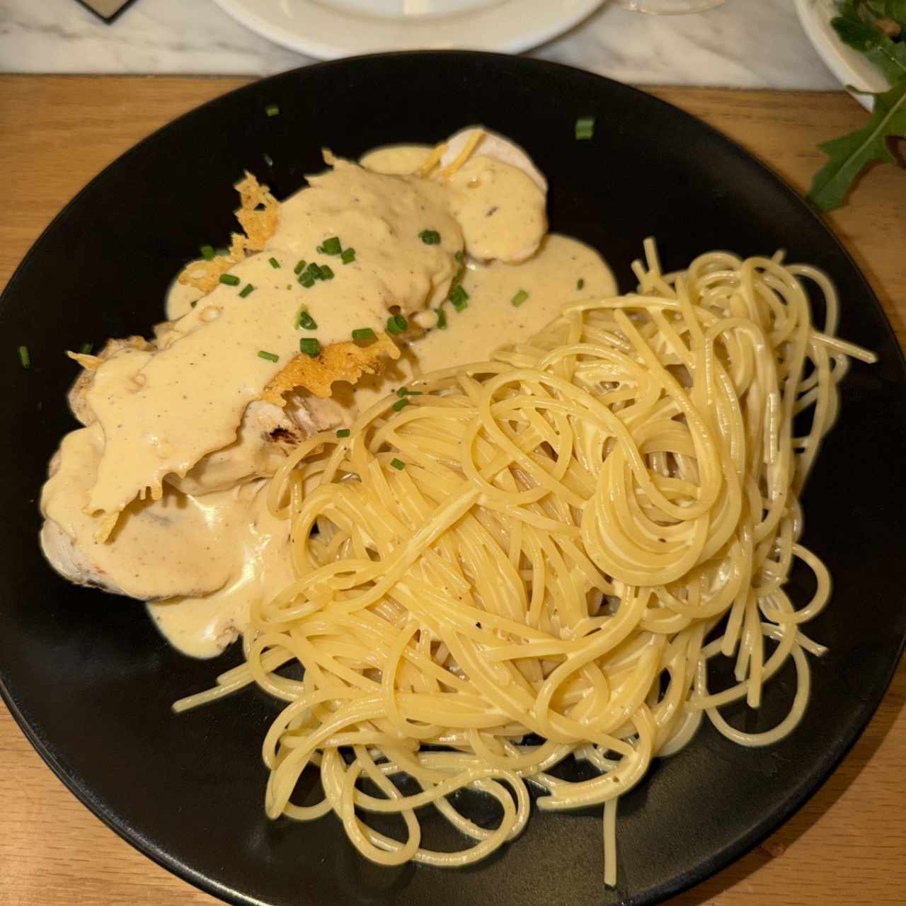 Pollo cremoso alla parmigiana
