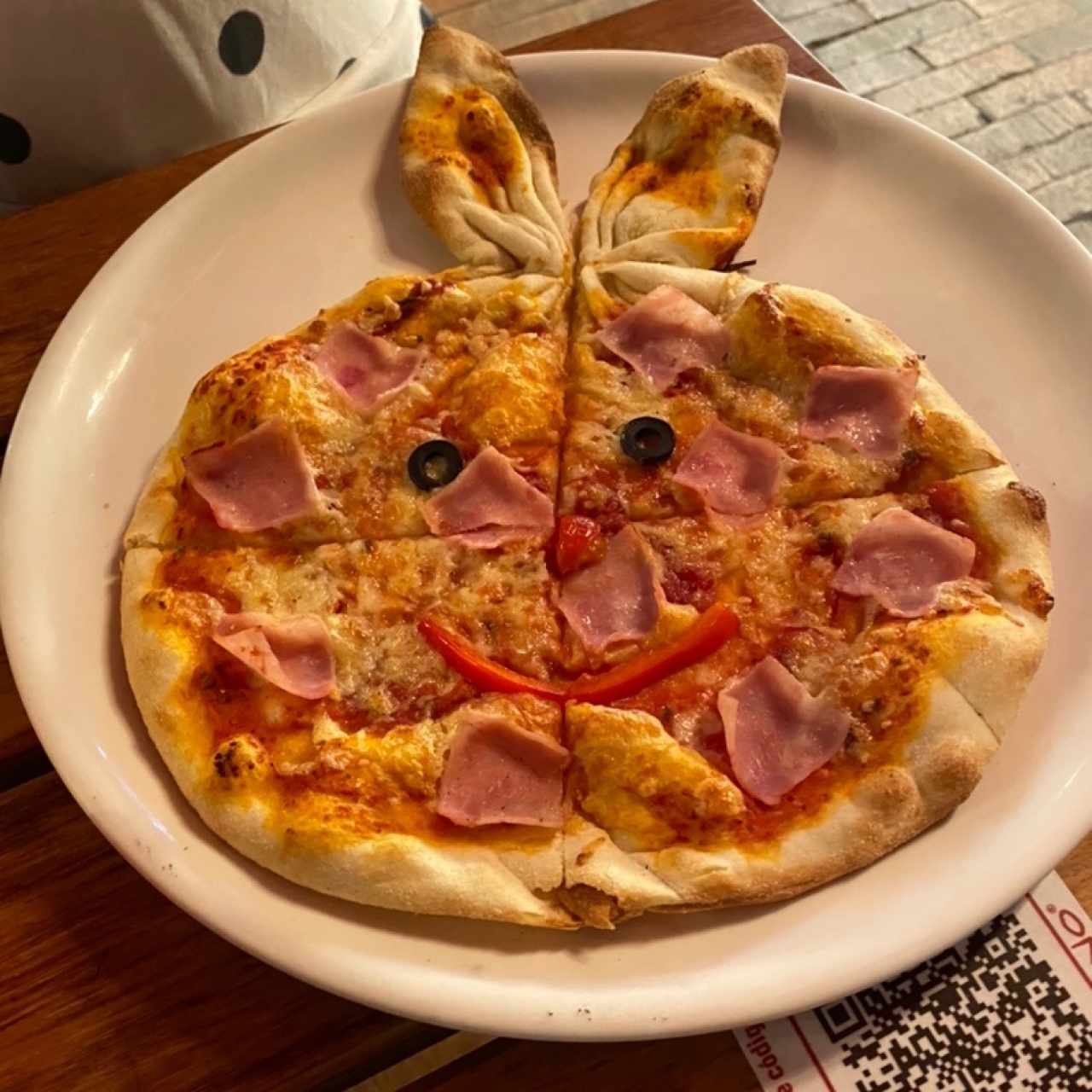 Pizza de jamon para niños