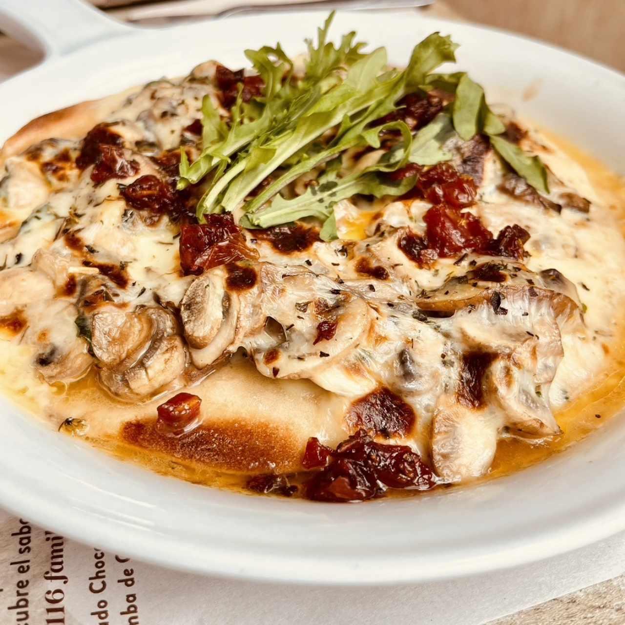 Pita champiñón pocket