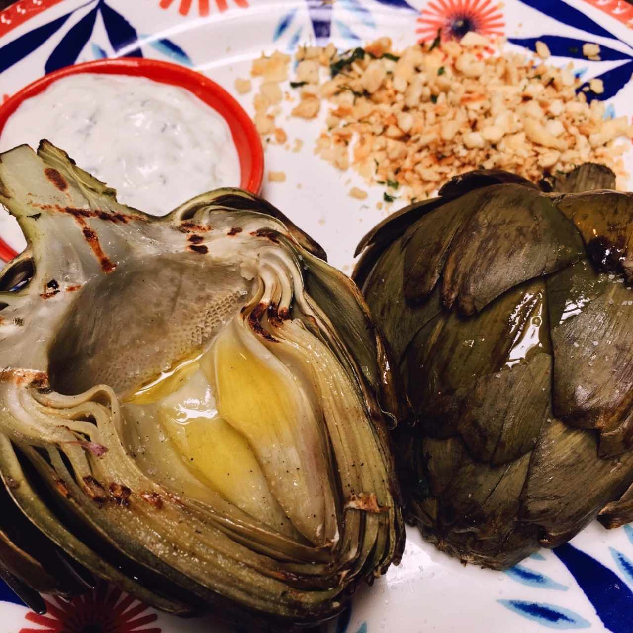 Alcachofas al grill