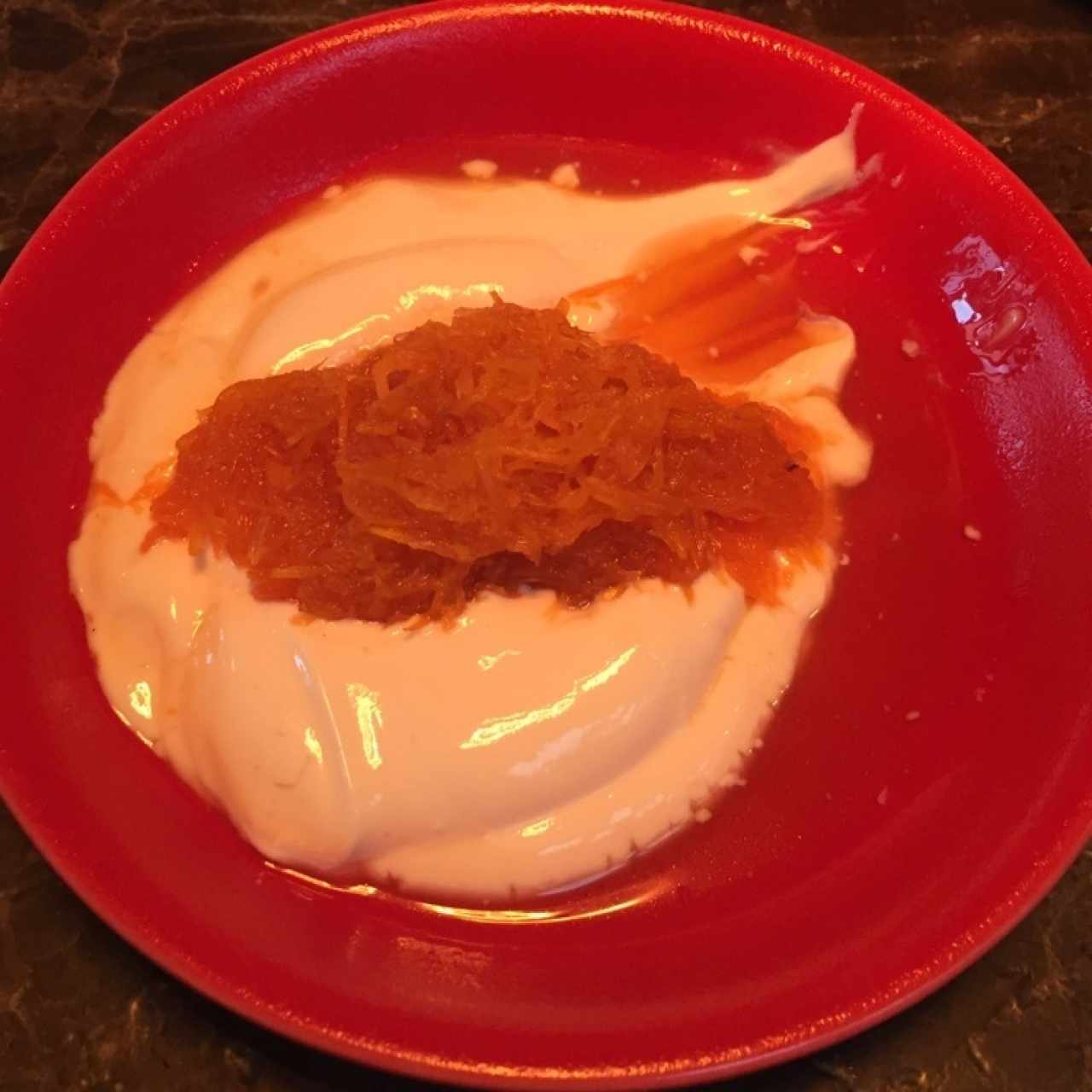 yogurt griego con zanahoria