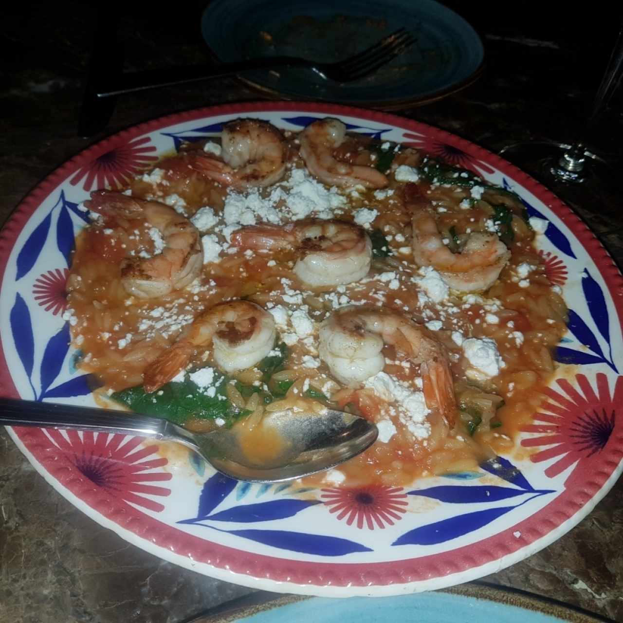 Orzo de langostinos