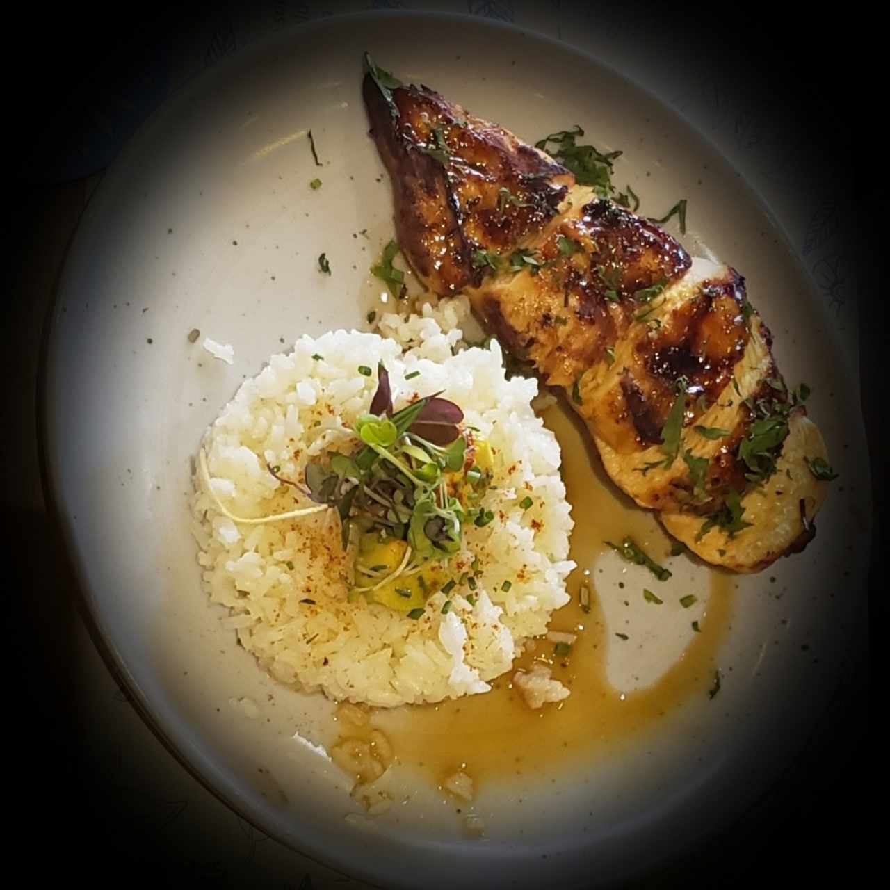 Pechuga de Pollo Campesino a la Parrilla 