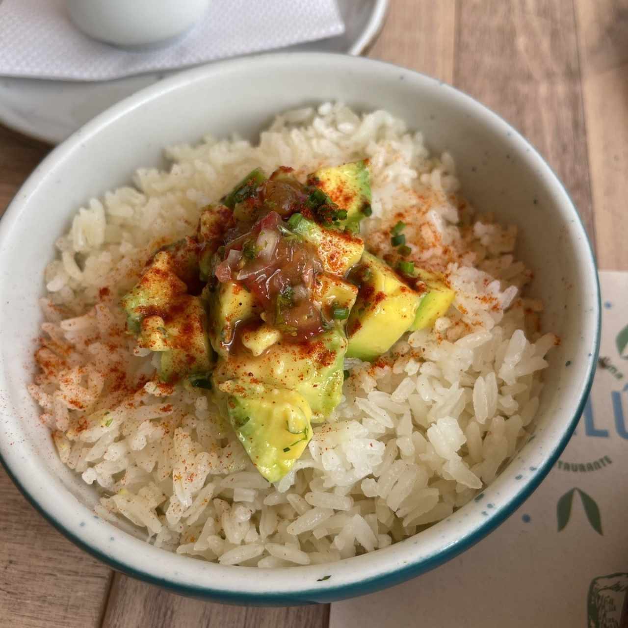 arroz y aguacate 