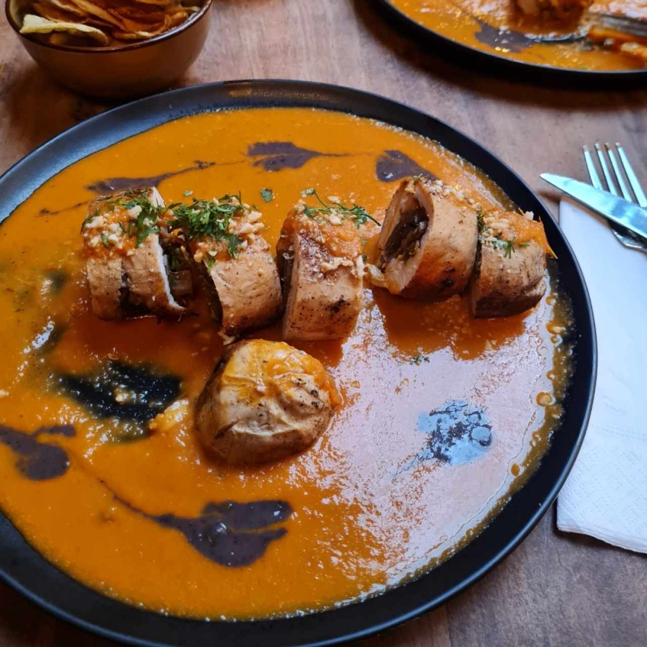 pollo encacahuetado