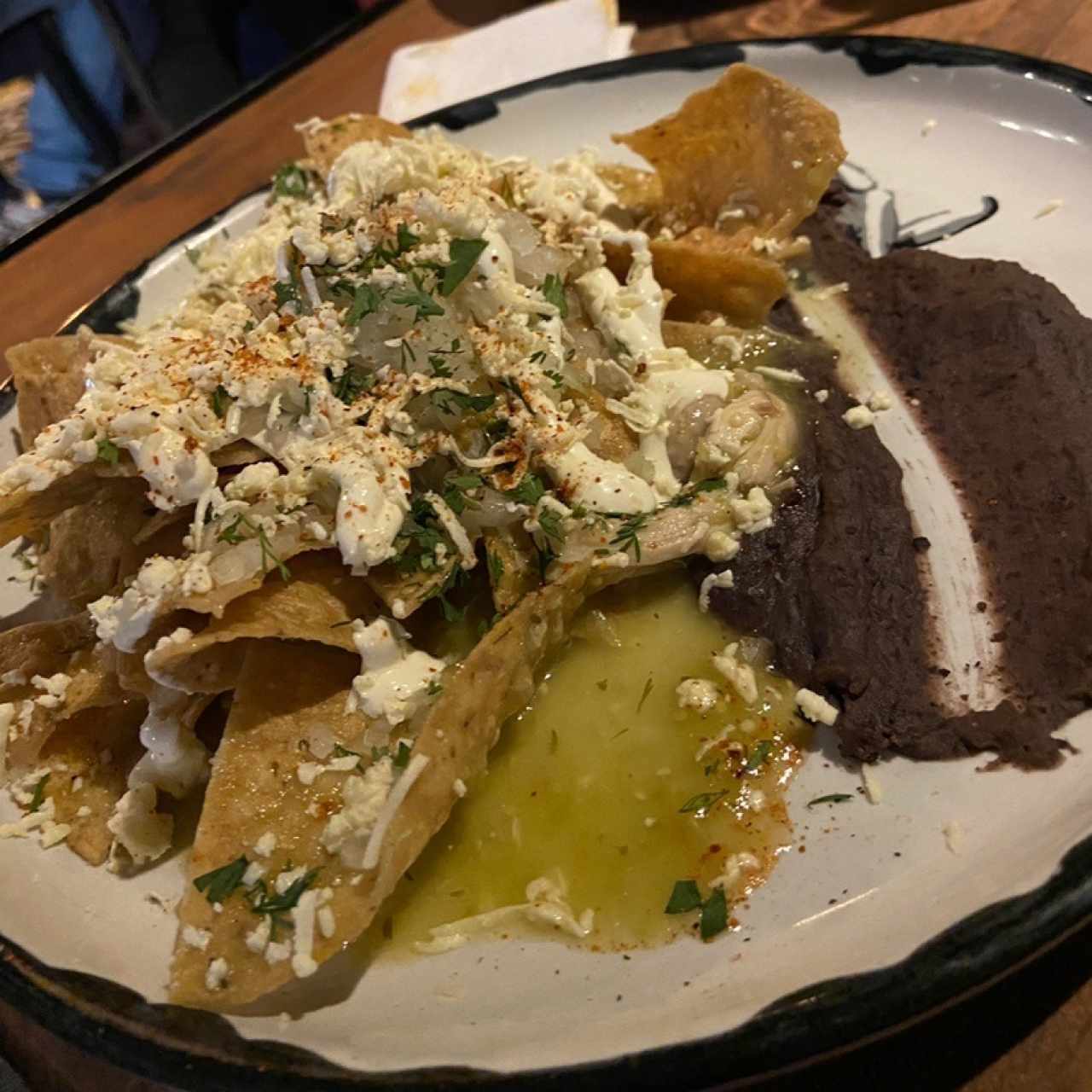 Chilaquiles en salsa verde