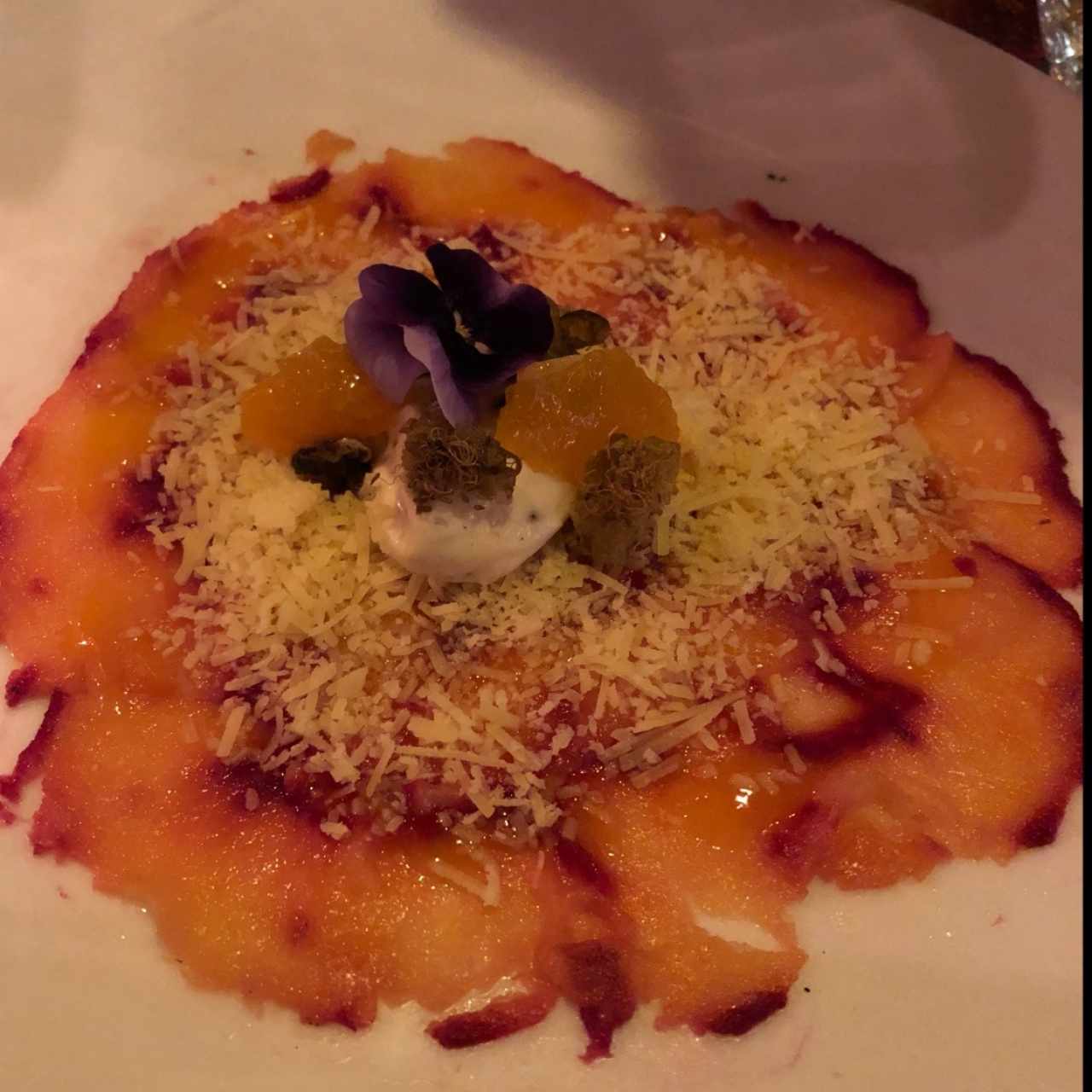 Entradas - Carpaccio de Salmón