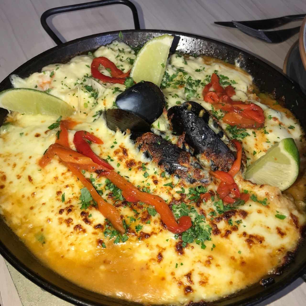 Arroz Caldoso de Mariscos con Formaggio