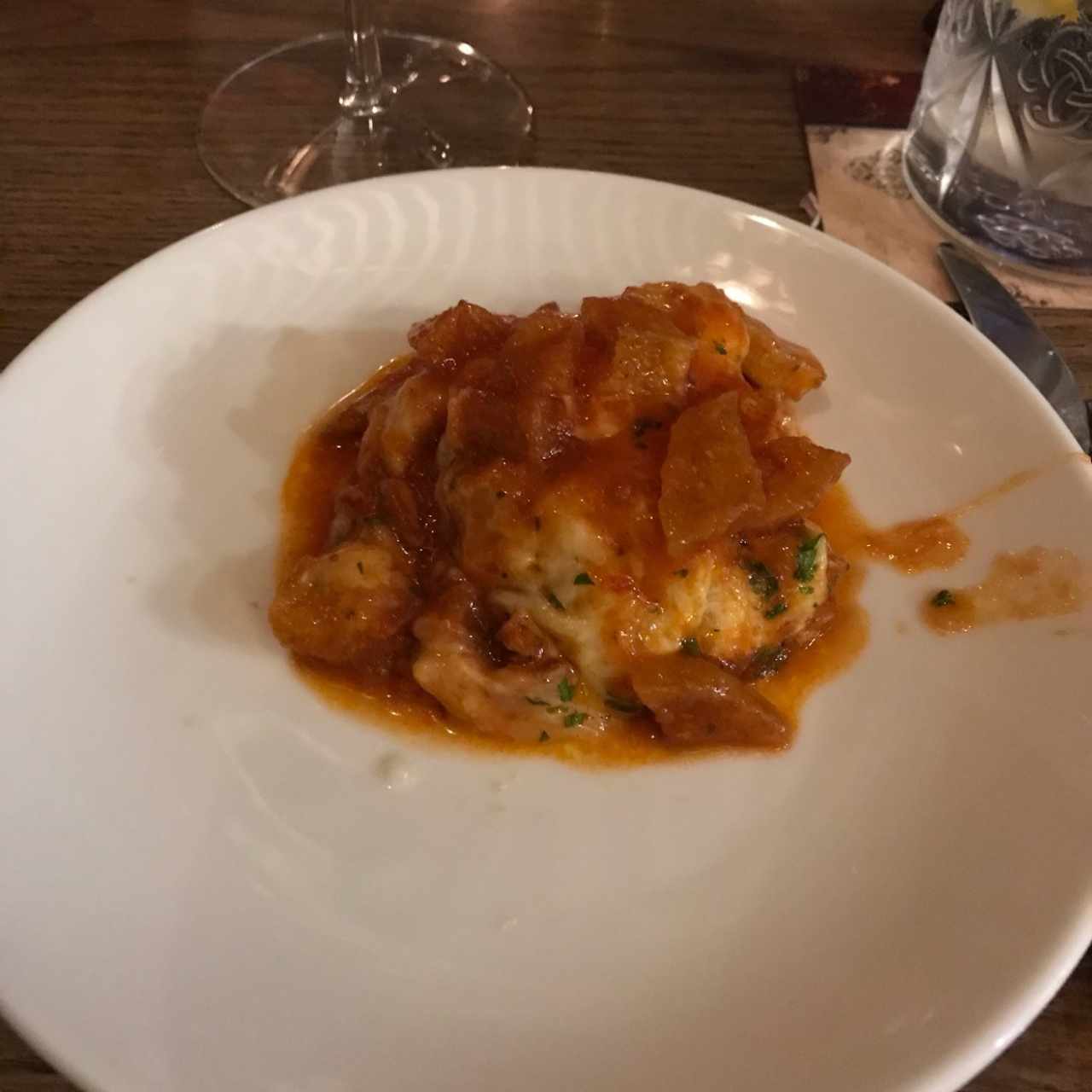 Cacerola de Patatas Bravas