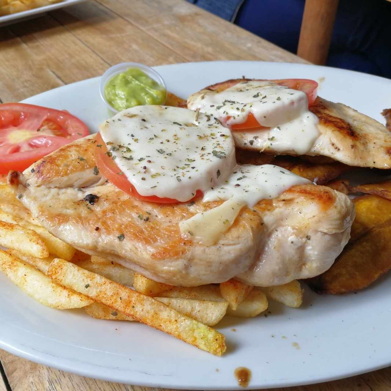 pollo gratinado a la plancha