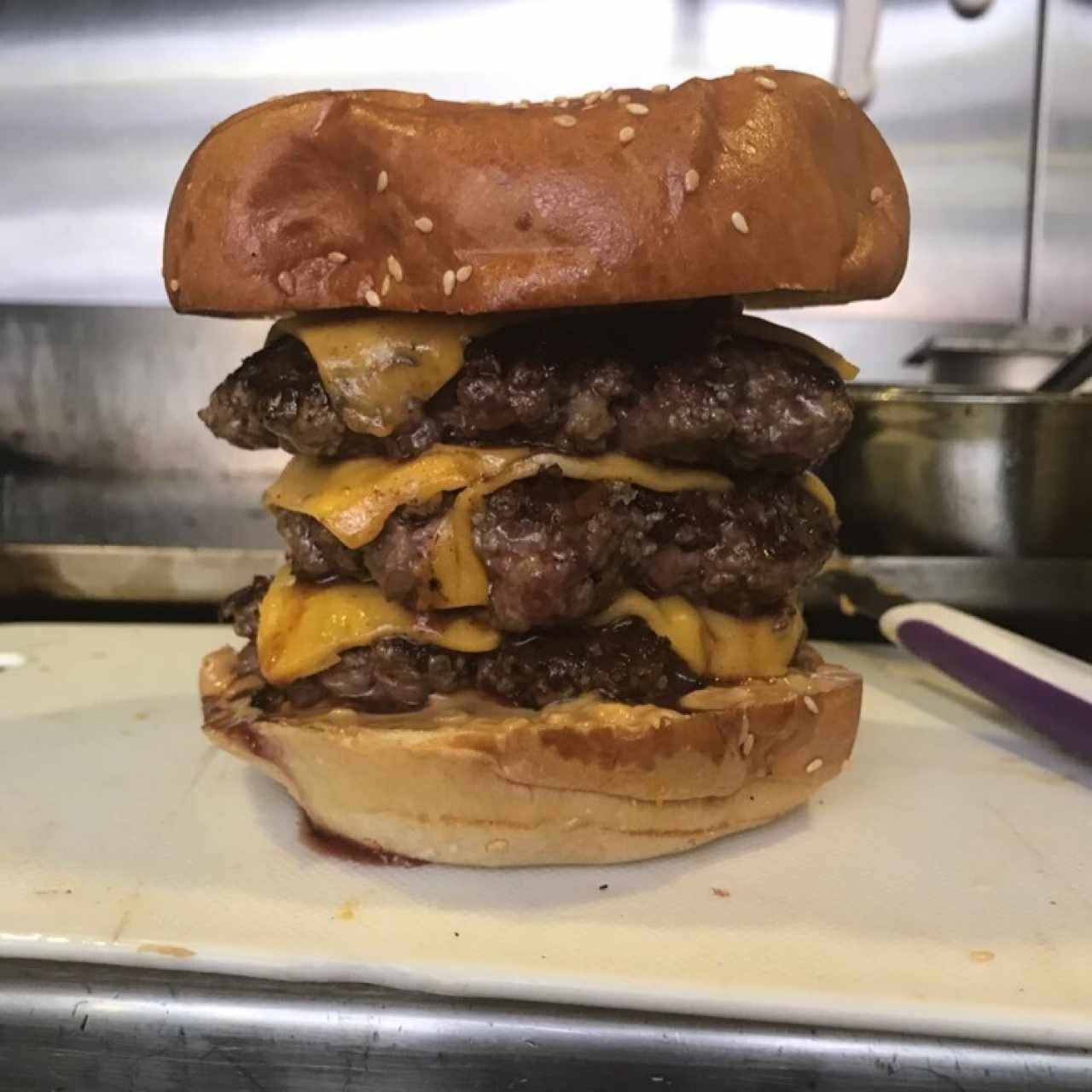 Triple carne, no esta en el menu jaja
