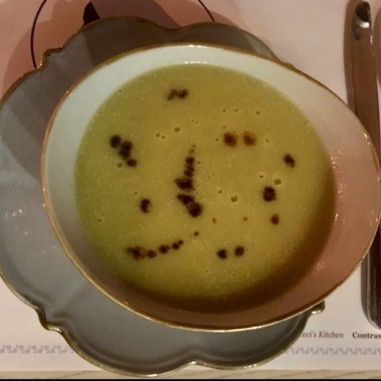 Sopa de Puerros, Esparragos y Papa 
