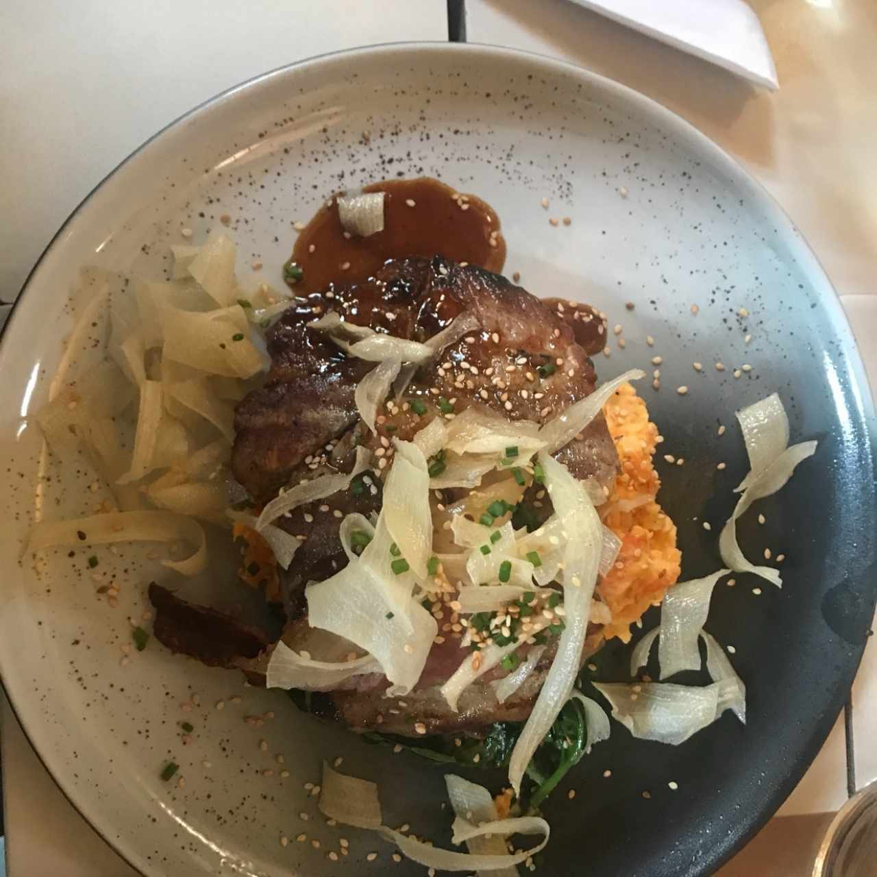 Cerdo teriyaki