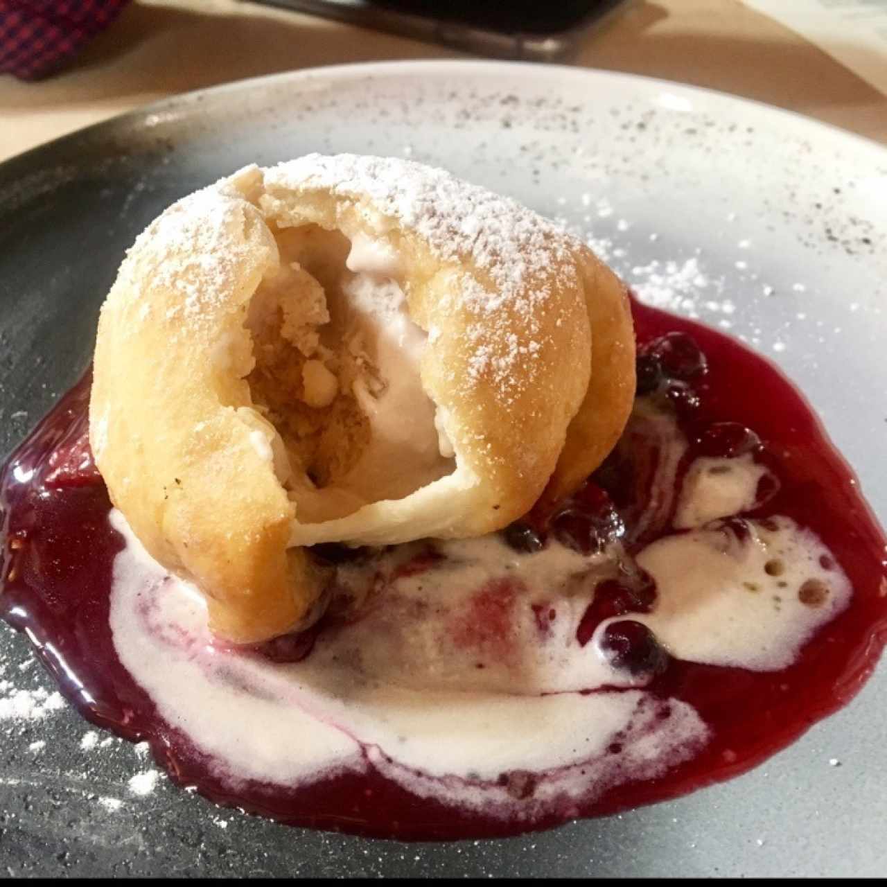 Bao Frito Helado Te Verde