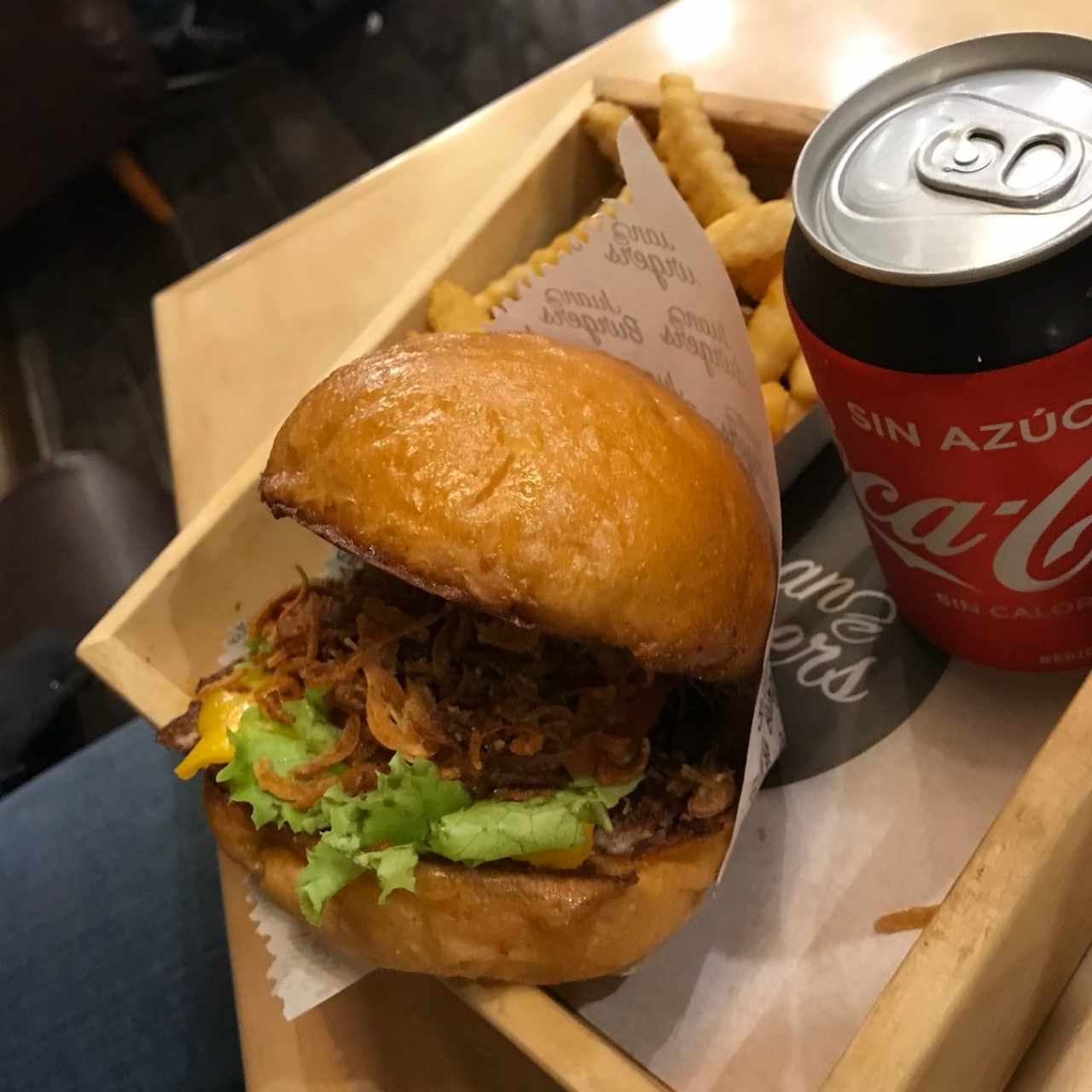 crispy onion burger