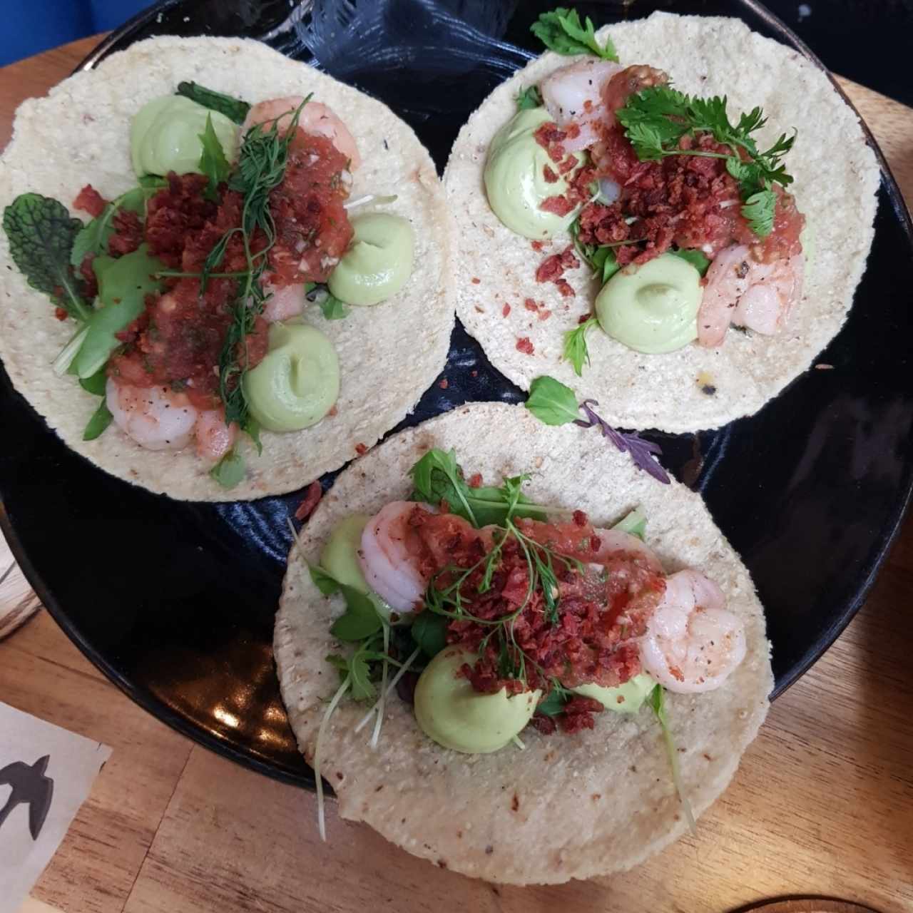 tacos de camarón