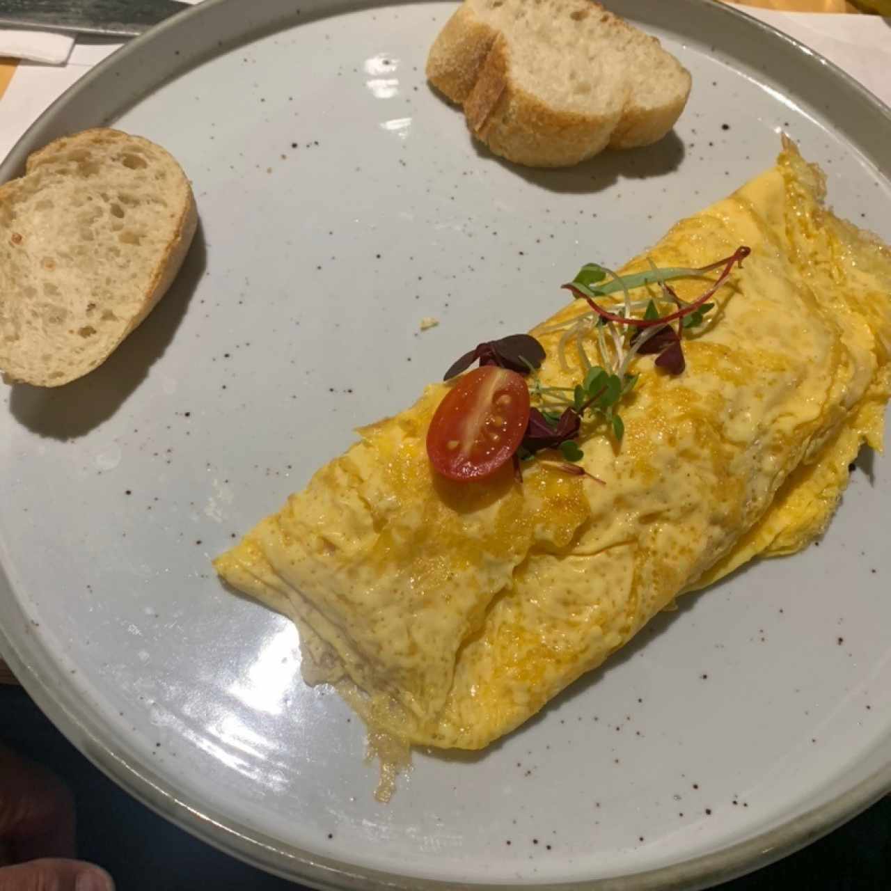 Omelette jamon y queso