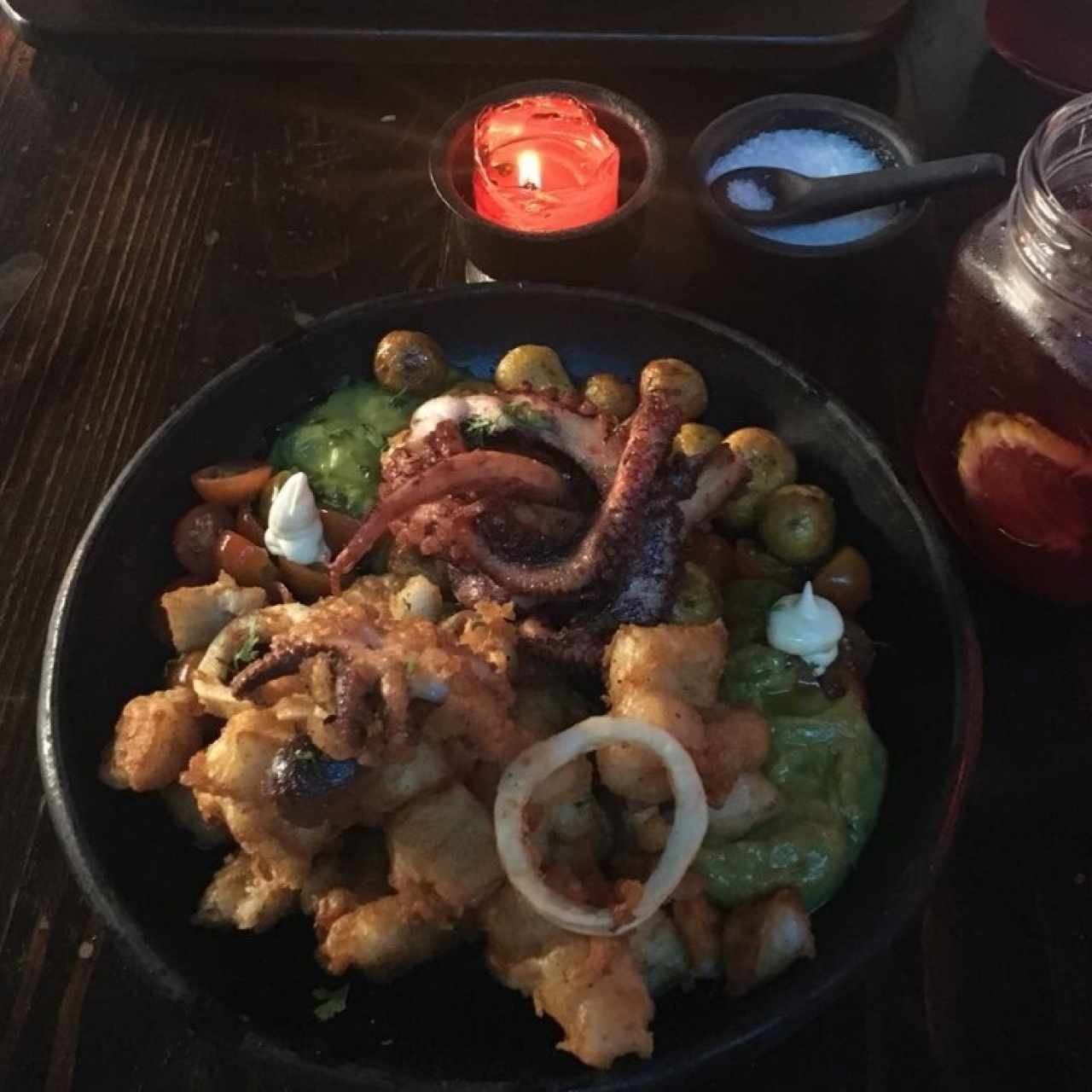 Ceviche súper combinado con miss pulpo